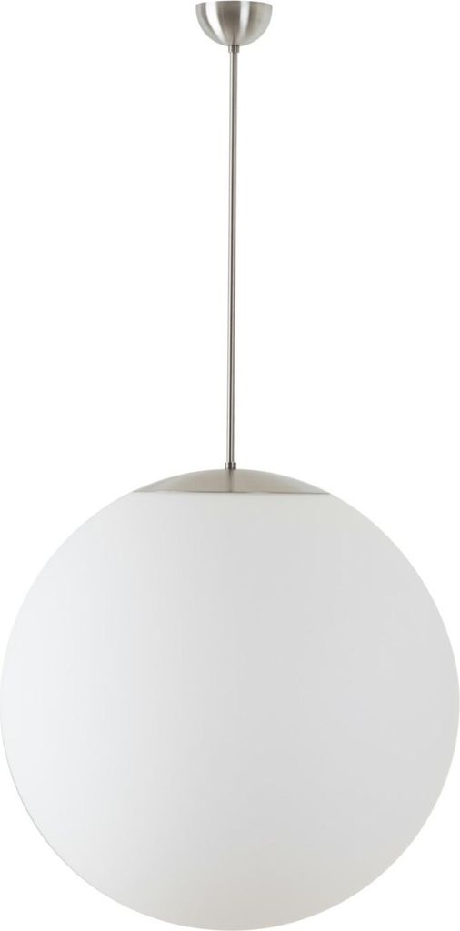 OSMONT ADR60726 ADRIA P5 Hängeleuchte aus Glas, Edelstahl gebürstet / weiß, Schutzart IP40, 4000 K, 48 W LED