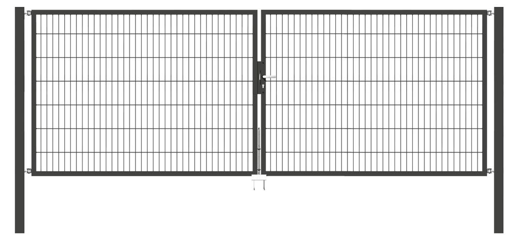 Alberts 650452 Cancello doppio Flexo con accessori, Immagine del prodotto 