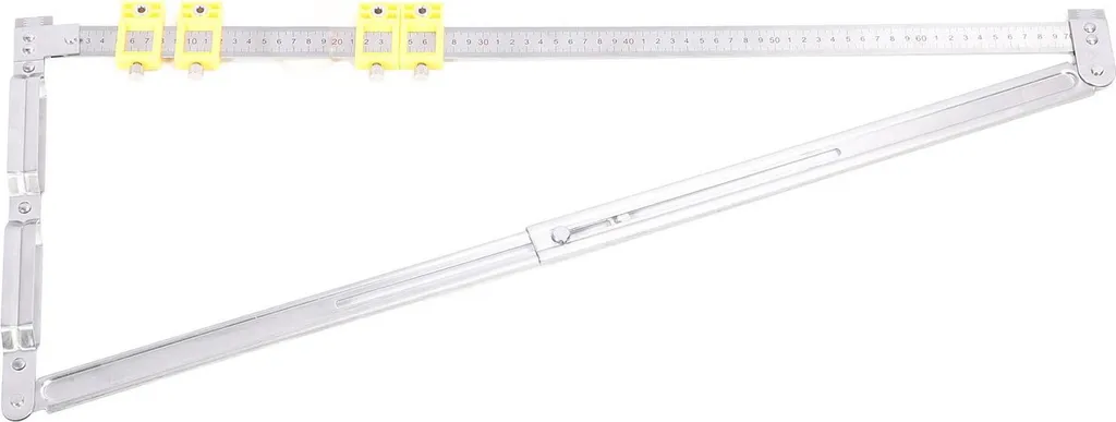 Guide de mesure extensible 2 en 1 avec connecteur intégré pour bois - 2