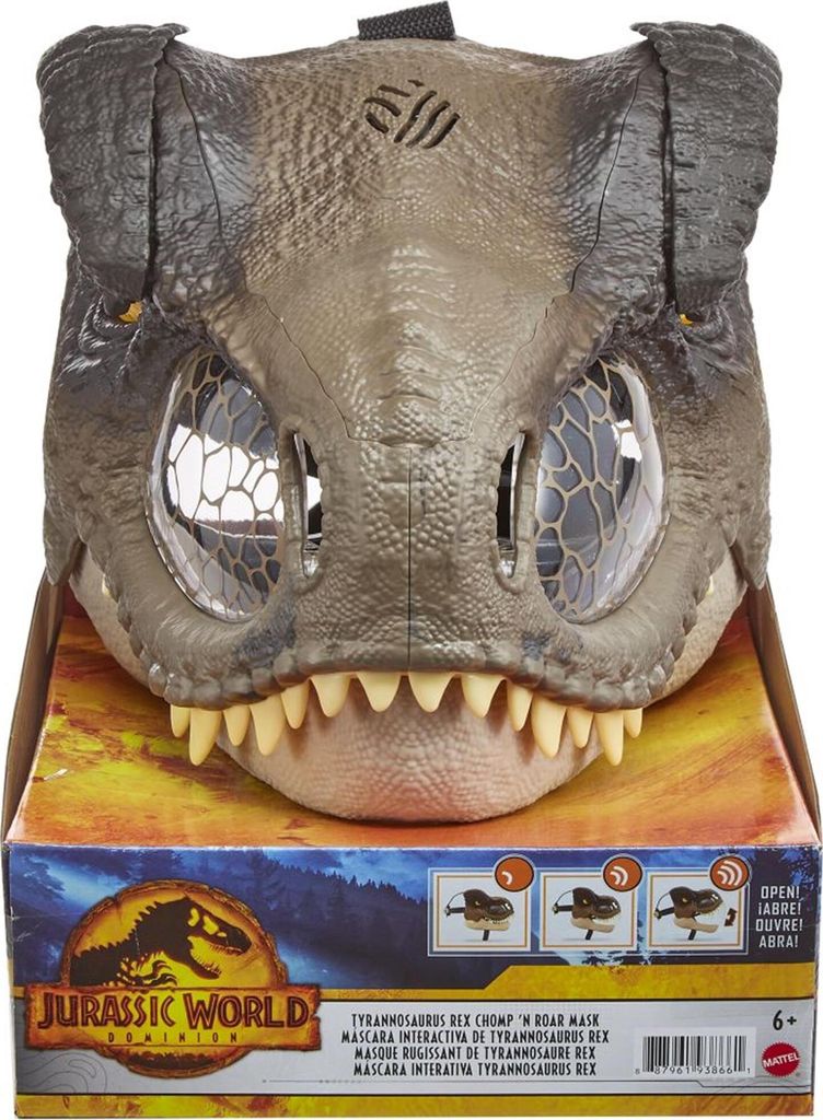 Mattel Jurassic World T Rex maschera facciale con suoni Immagine del prodotto 