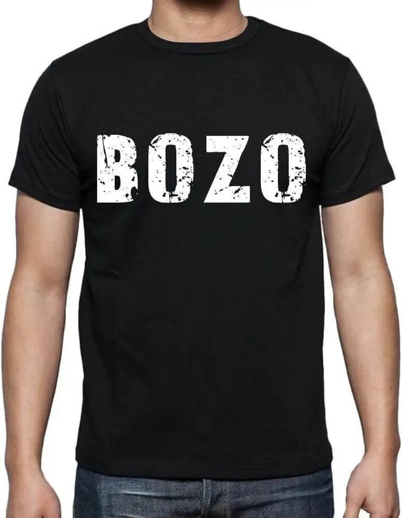 Herren Grafik T-Shirt Bozo Öko-Verantwortlich Vintage Jahrgang Kurzarm Lustige Druck Geburtstag Geschenk Mann