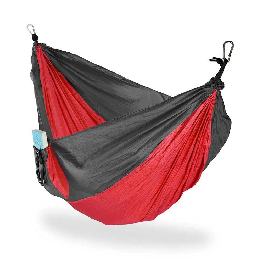 Amaca Relaxdays 10023673_47 Rossa | Leggera per Camping e Outdoor