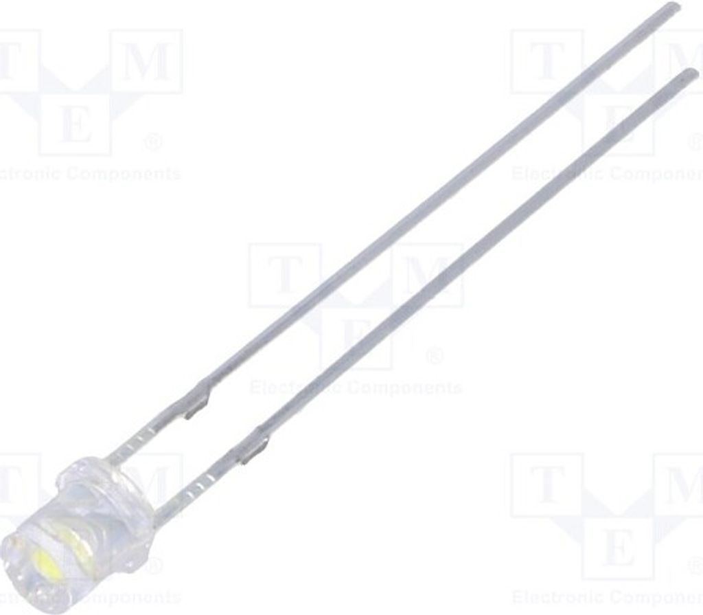 2x LED 140° 1120÷1560mcd kaltweiß OSWWD234E1A LED Dioden THT 3mm 3mm bipolar