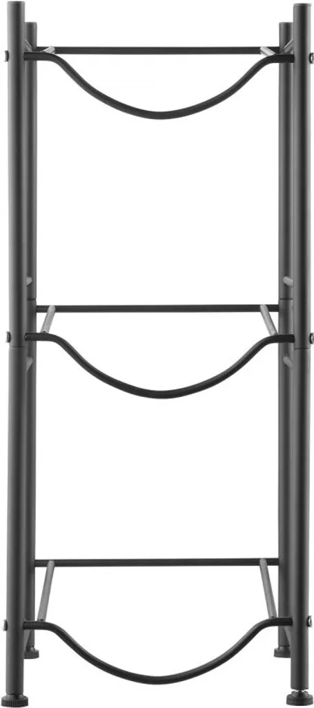 Support pour pichets d'eau - Rack 3 bouteilles noir pour maison et bureau - 11