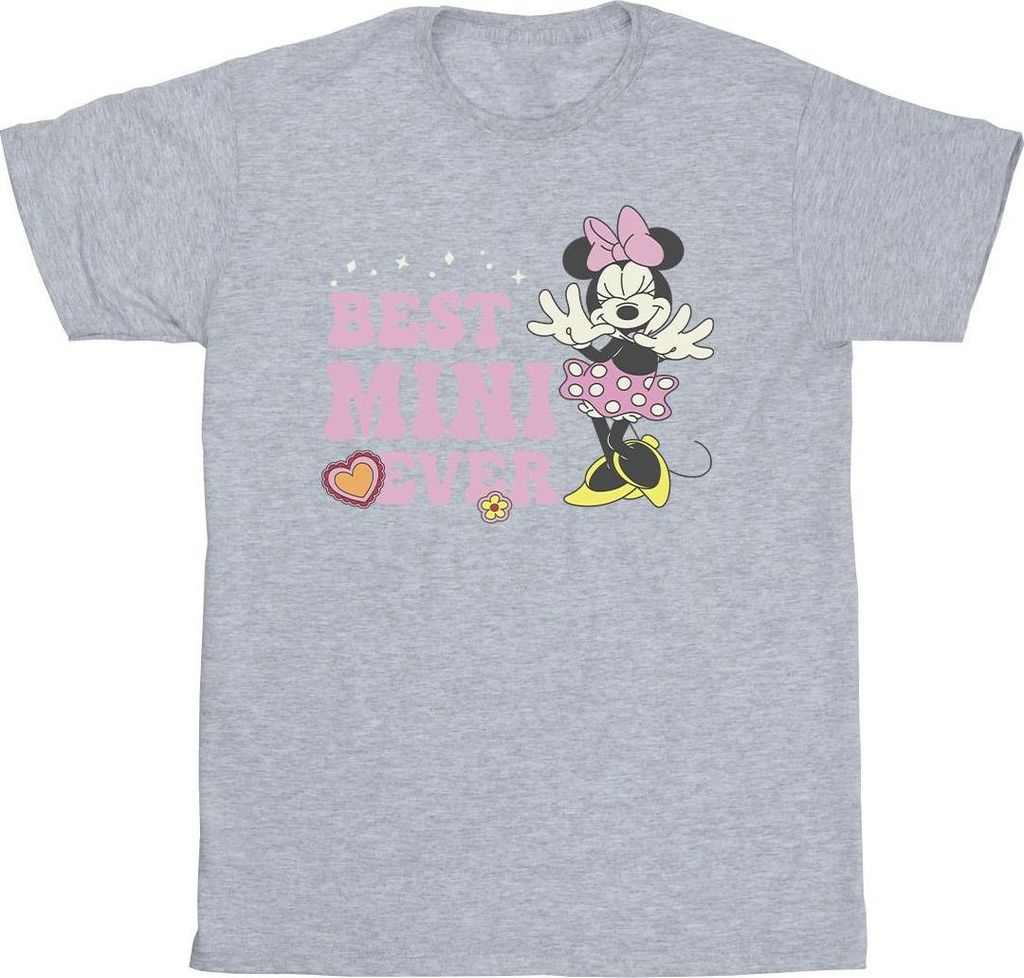 Disney - "Best Mini Ever" T-Shirt für Mädchen BI30418 (152-158) (Grau)