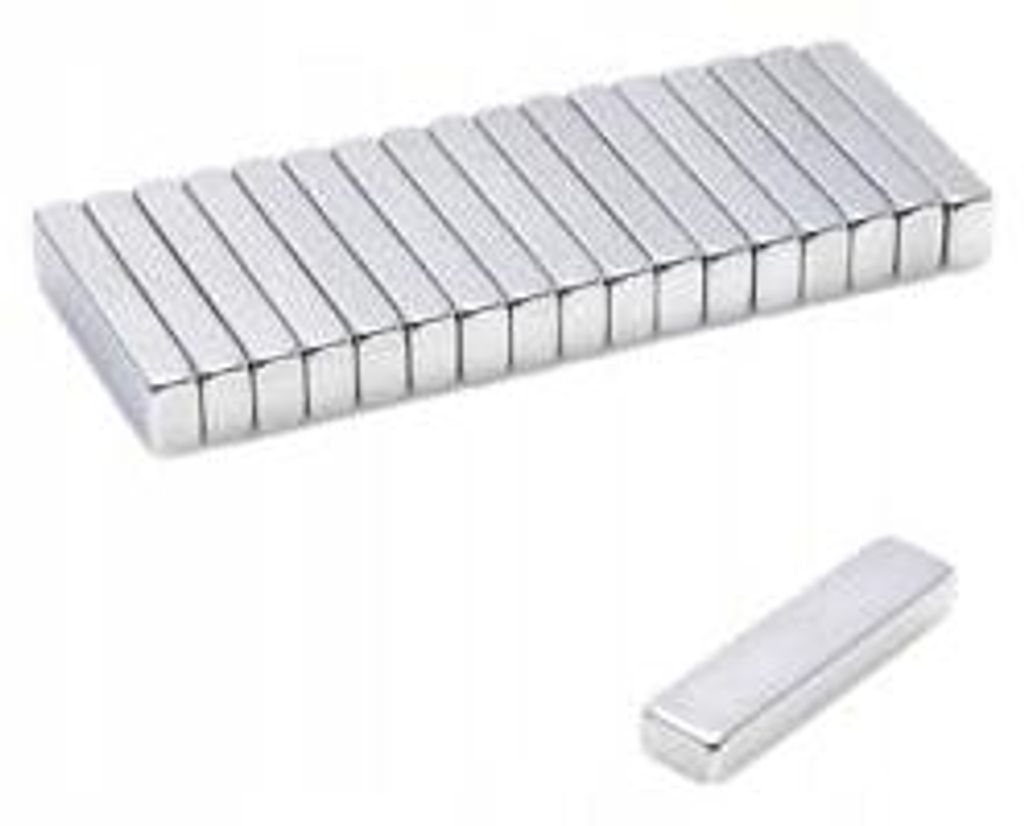 Top Magnesy - 50 Stück Neodym Magnete 20x5x2 mm N38 - extra starke Haftmagnete für Montage, Werkstatt & Industrie