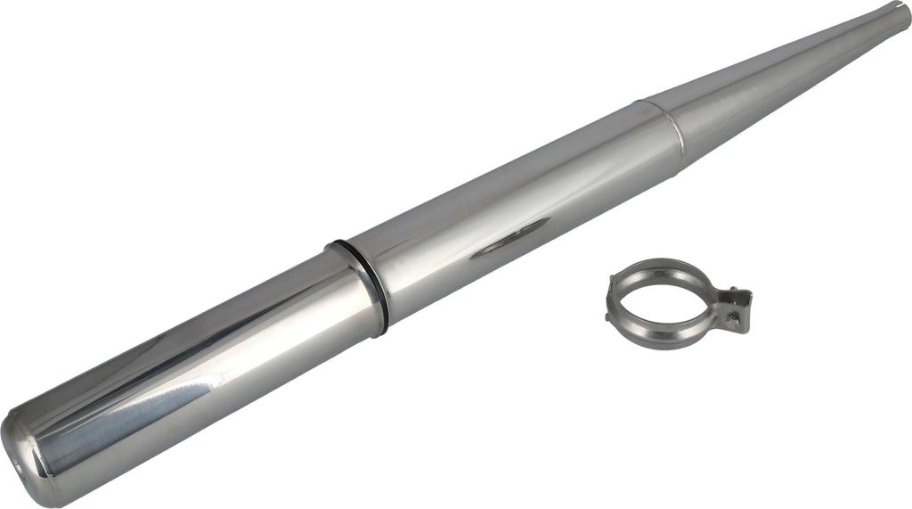 Auspuff - Standard, aus Edelstahl - für Simson S50, S51, S70, KR51/2 Schwalbe, SR4, SR50, SR80