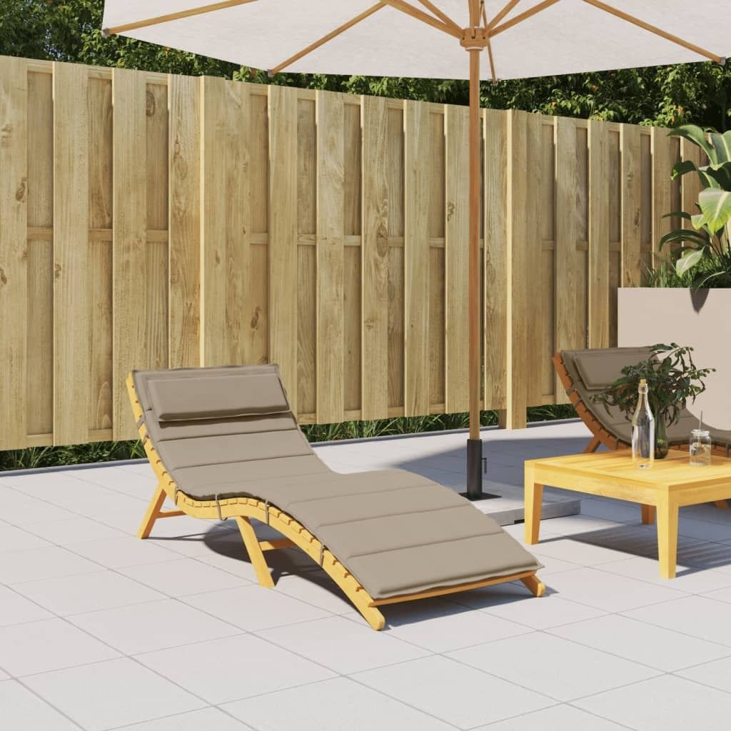 “2026 Moderne“Sonnenliegen-Auflage Taupe 180x60x4cm Oxford-Gewebe - Gartenmöbelauflagen Designermöbel 8767729