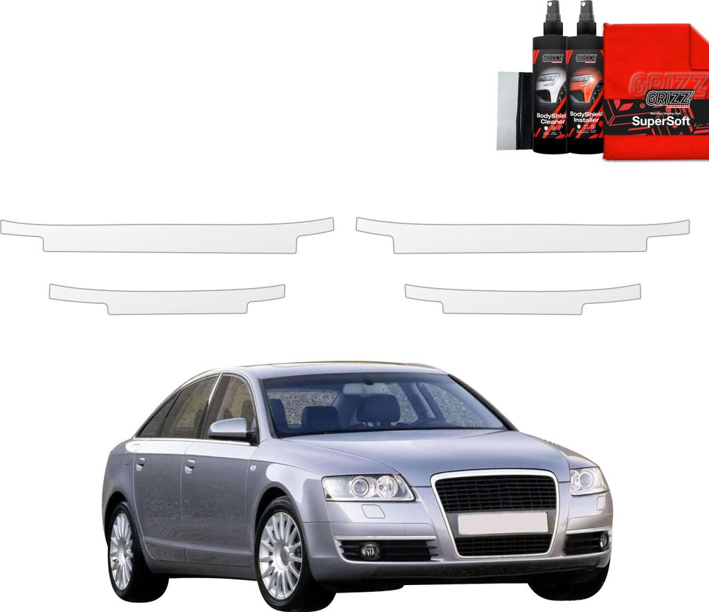 4in1 Schutzfolie für Schweller - Audi A6 C6 Sedan 4D (2004-2008) Grizz Protector