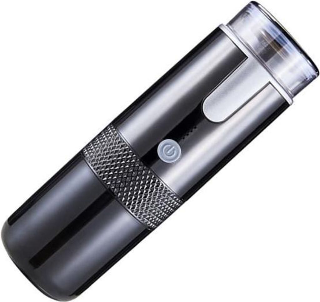 Tragbare elektrische Kaffeemaschine – Mini-Kaffeemaschine 160 ml – Schwarz – Gemahlener Kaffee – Abnehmbarer schwarzer Wassertank