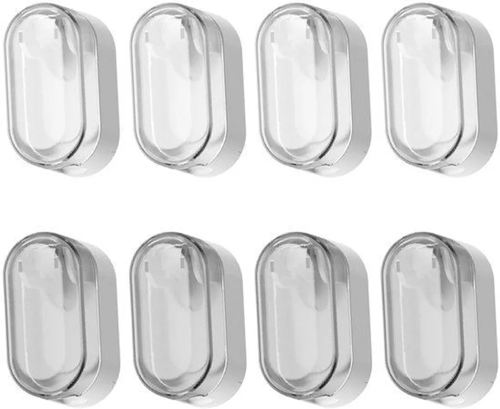 Porte-brosse à dents mural adhésif lot de 8 supports gain de place