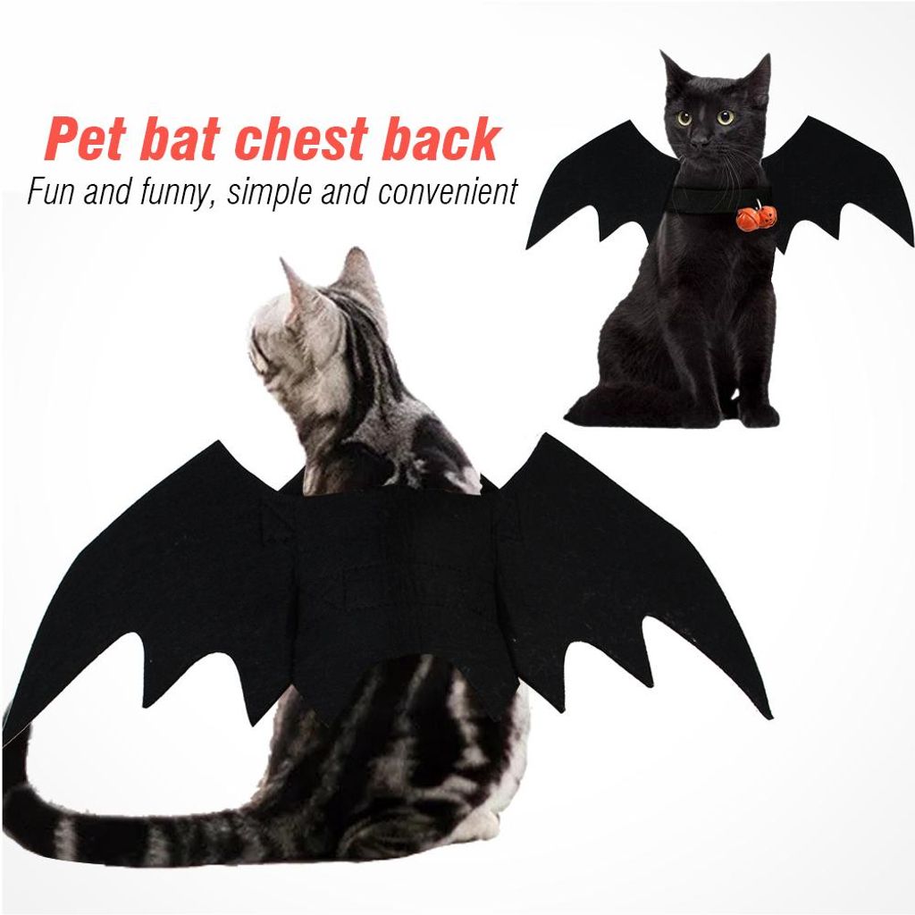 Halloween Filz Fledermaus Leichtes Haustierkostüm Cosplay Hund für Festival Party