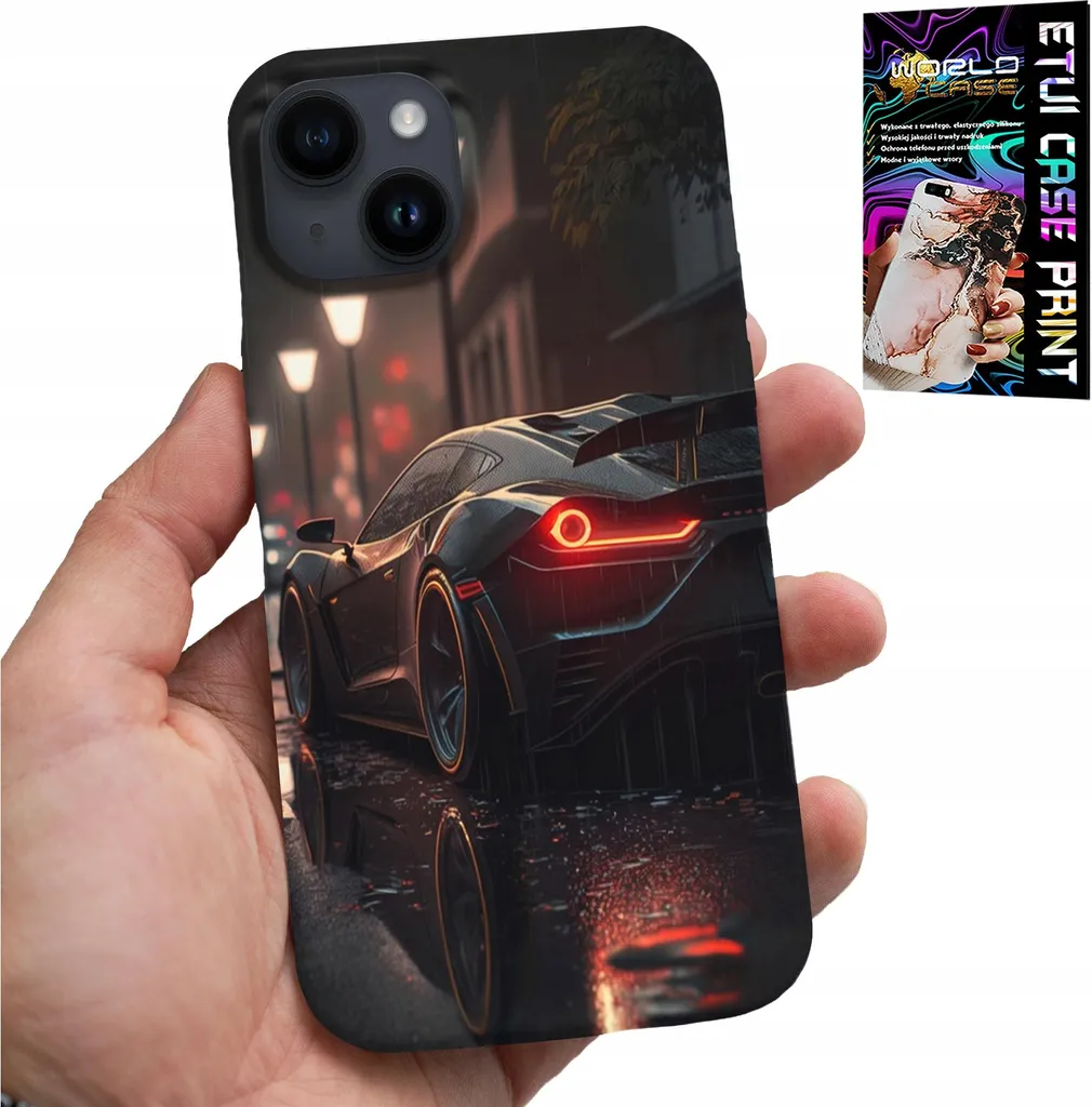 Custodia iPhone 13 Auto Sportive - Cover in Vetro per Veri Fan