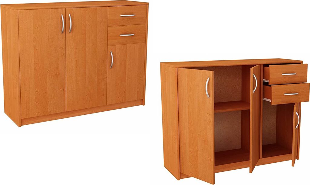 MATKAM Kommode 2-türig Mit 2 Schubladen - Sideboar Produktbild-Vorschau 13