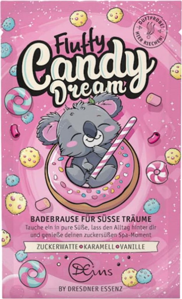 FLUFFY CANDY DREAM - Bonbon-Badeschaum 60g, Dresdner Essenz