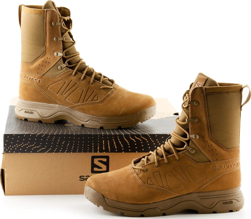 Salomon Guardian CSWP Damen Lederstiefel militärisch beige 37 1/3