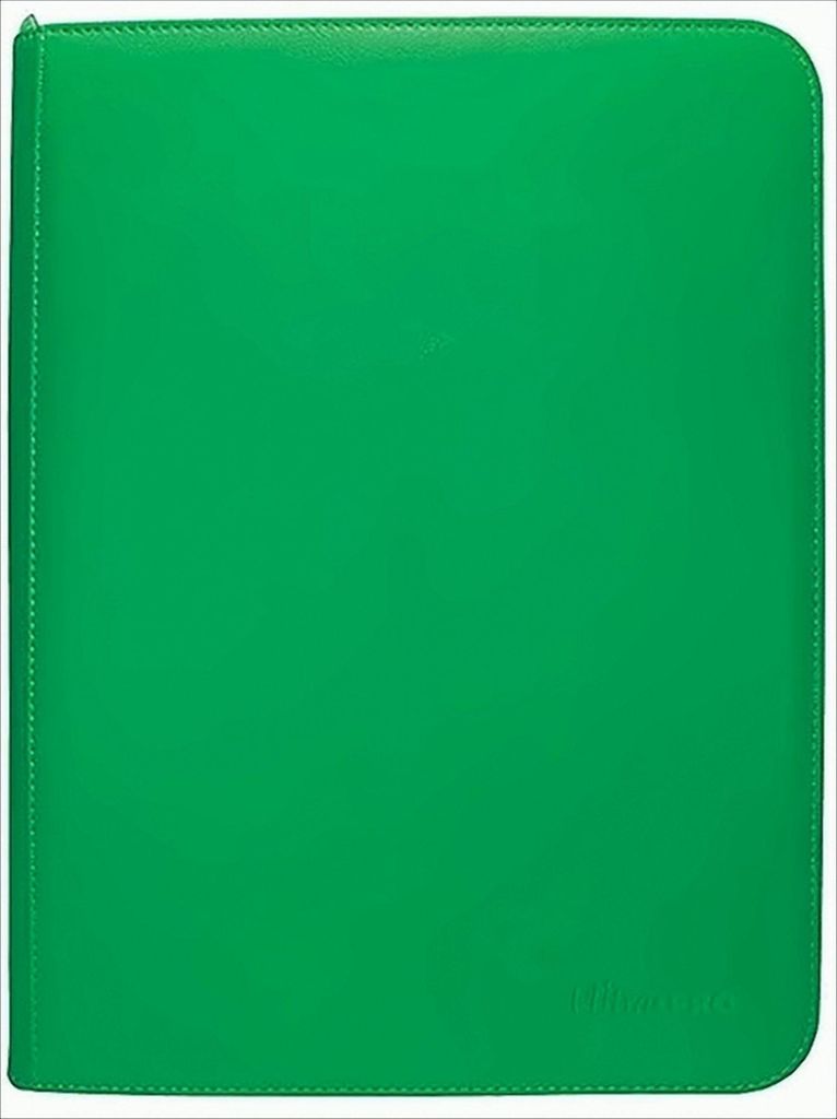 Ultra Pro Zippered 9 Taschenalbumseiten Für Karten Grün  Produktbild 