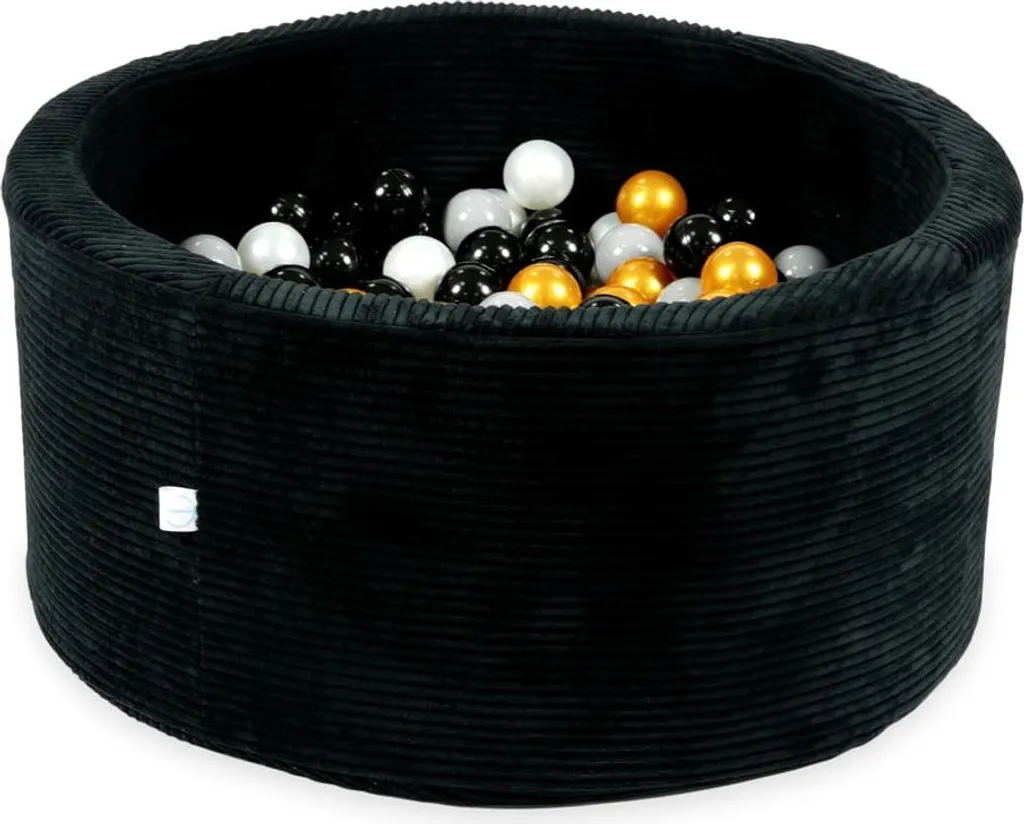 Piscine à balles déhoussable 90x40 cm sécurisée avec 300 balles Or