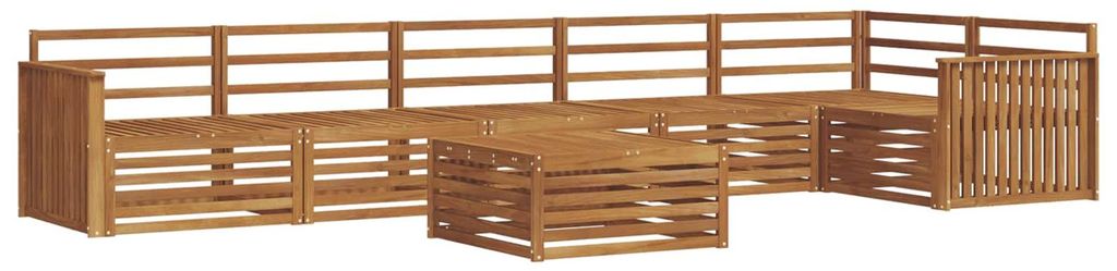 vidaXL Outdoor-Sofagarnitur 7 pcs Natur Massivholz Akazie