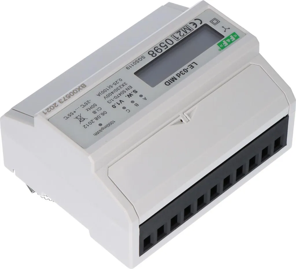 Compteur triphasé pour bornes de recharge et industrie MID 2365