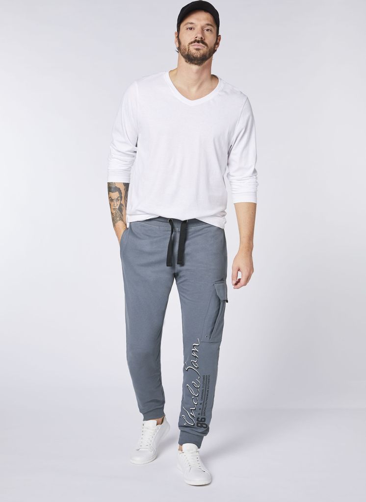 Uncle Sam Sweathose im Label-Look Produktbild 5