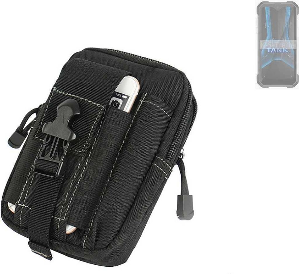 K-S-Trade Gürtel Tasche kompatibel mit Unihertz 8849 Tank Mini 1 Gürteltasche Holster Schutz Hülle Handy Hülle Smartphone outdoor Handy-Hülle