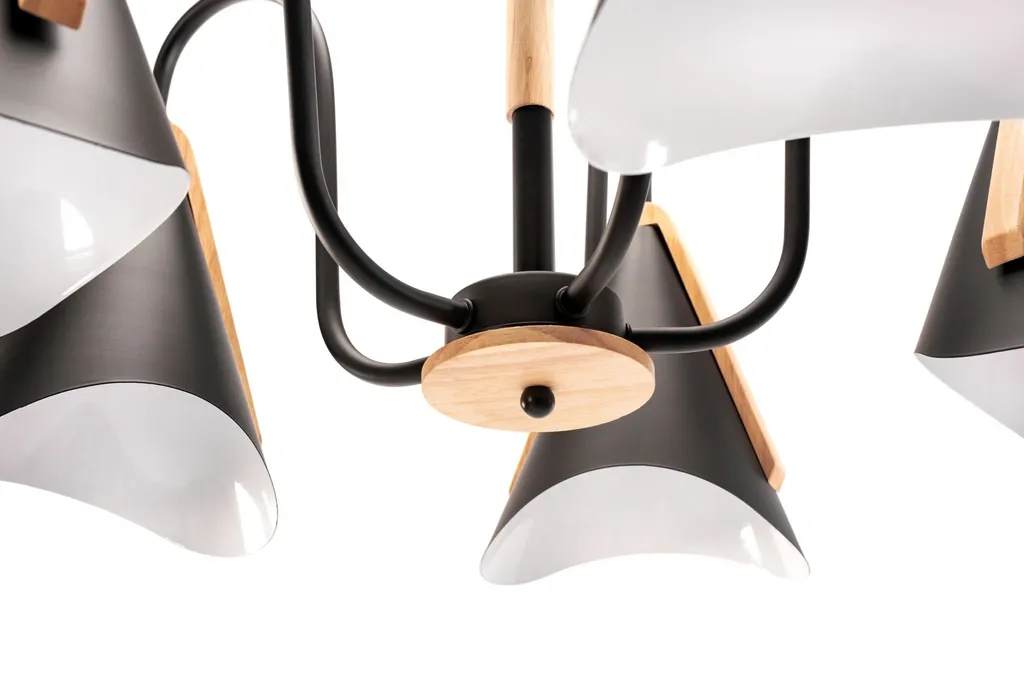 Lustre Suspension Noire Toolight APP607-5C – Éclairage Design Moderne
