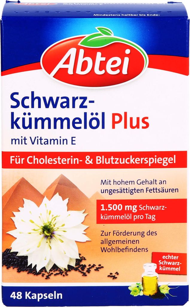 Abbey | Olej z čierneho kmínu Plus s vitamínom E | 48 Obrázok produktu 