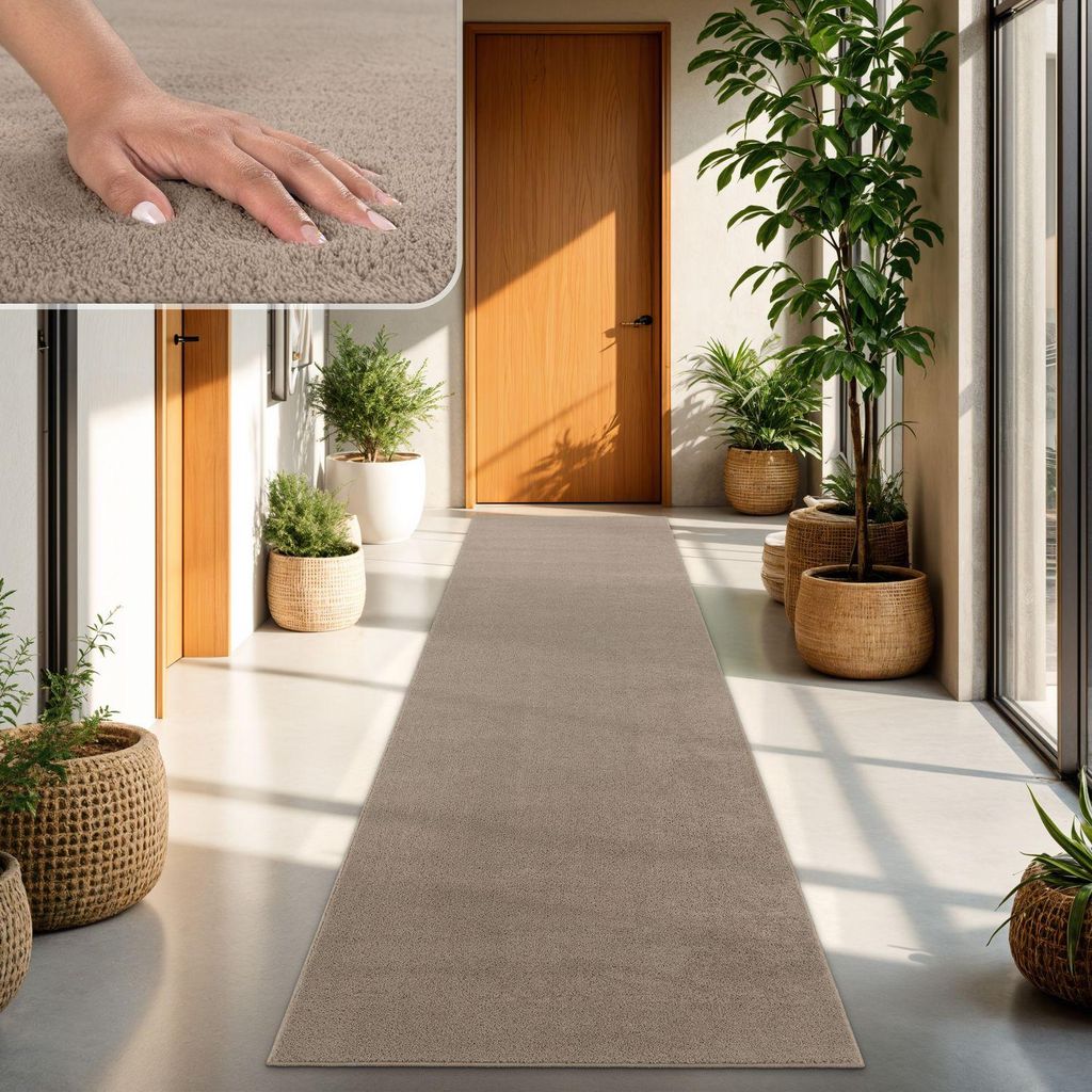 TT Home Wohnzimmer Teppich Kurzflor Anti-Rutsch Rückseite Produktbild 