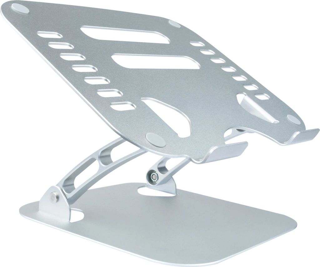 Schwaiger Laptopständer bis 20" Max.20KG faltbar Alu silber