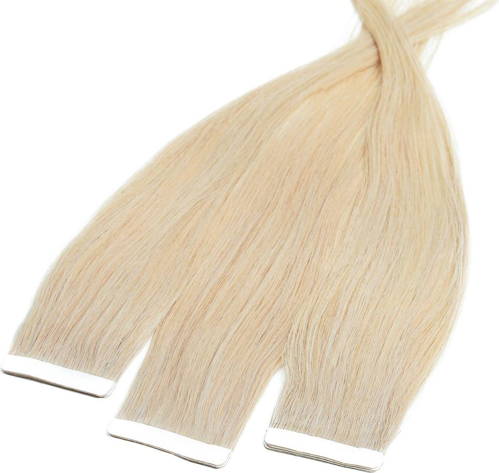 Tape Extensions Pravé vlasy #10/1 Svetlo-jasne blond Obrázok produktu 
