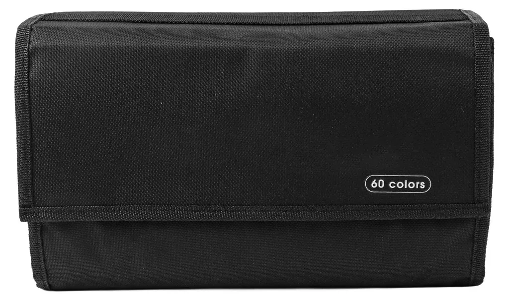 Trousse à stylos portable multicouche en toile de grande contenance