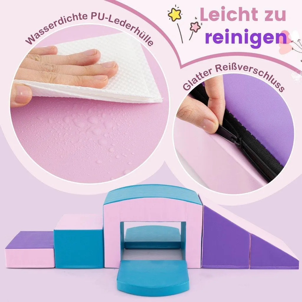 Module de jeu en mousse pour bébé parcours motricité tunnel et escalier