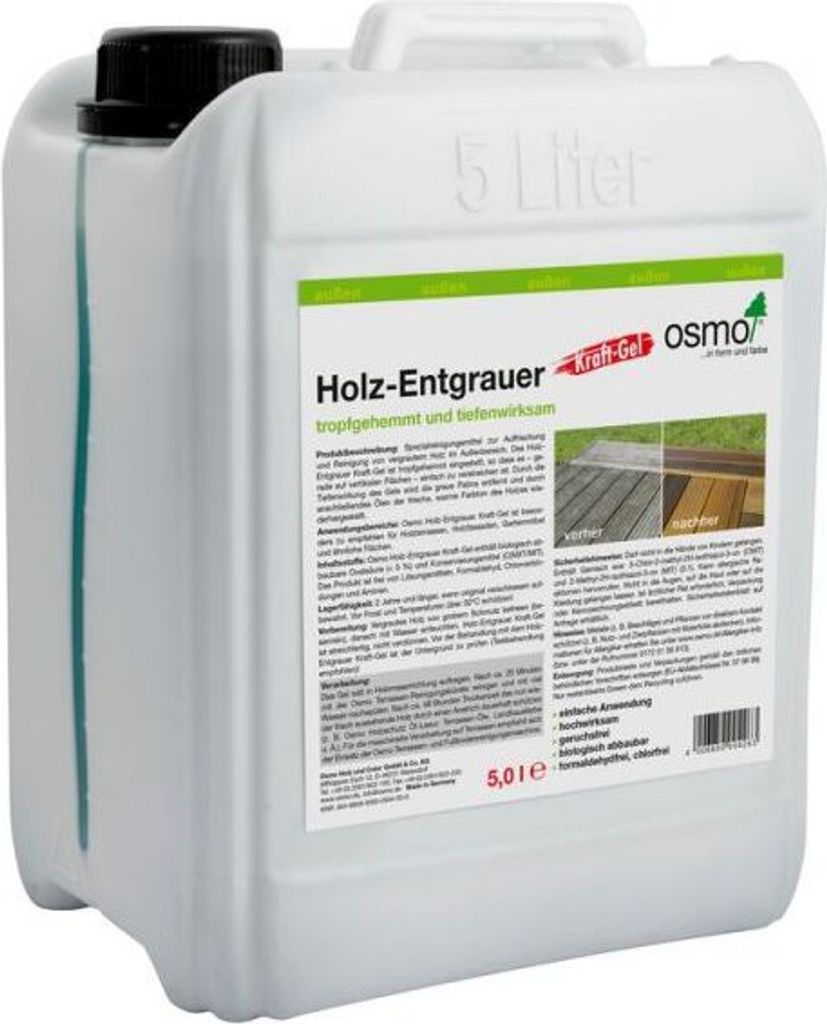 Osmo Holz-Entgrauer Kraft-Gel Farblos 5,00 l - 13900128 Produktbild 