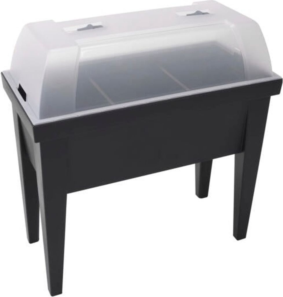 EDM Gewächshaus Schwarz Polypropylen 80 x 40 x 65 cm Tischplatte
