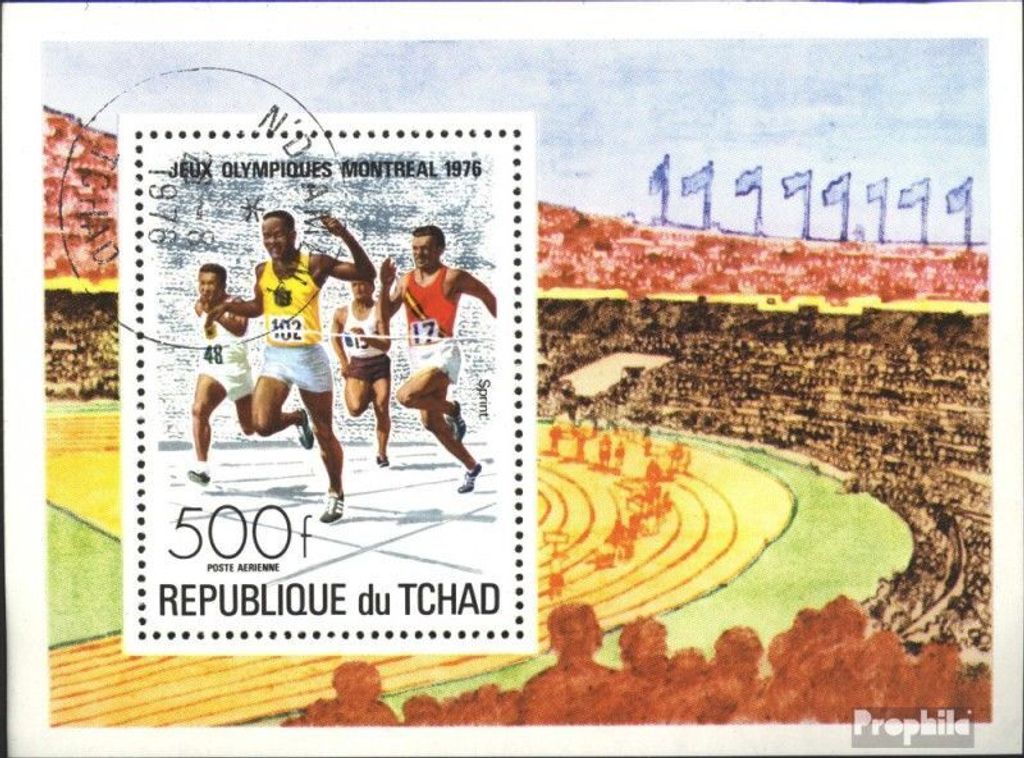 Briefmarken Tschad 1976 Mi Block65 (kompl.Ausg.) gestempelt Olymp. Sommerspiele