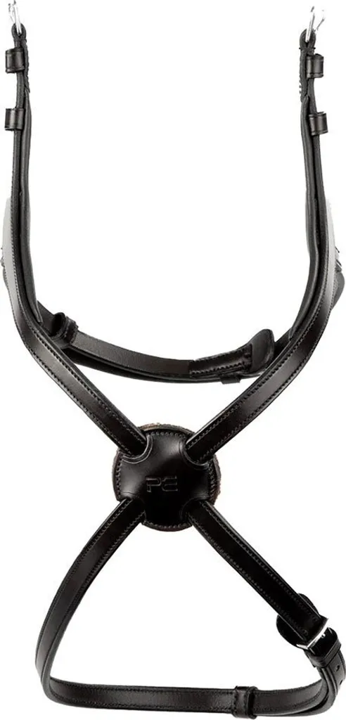 Muserolle Grackle Glorioso avec Doublure Confortable Noir Full Cheval