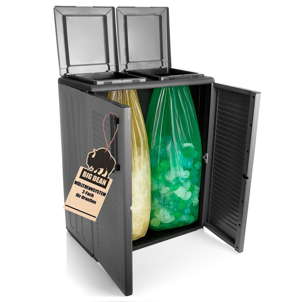 BigDean Mülltrennsystem Schrank Recycling System auch für Produktbild 