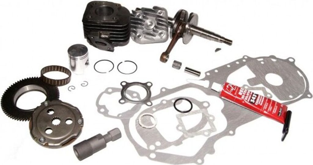 NEU 50ccm Zylinder KIT Set KURBELWELLE Kupplung für LONGJIA LJ50QT-F 50 SPEEDI Zylinderkit