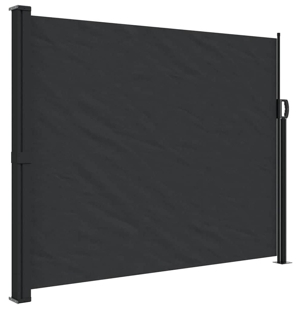 vidaXL Bočná výsuvná markíza čierna 160x500 cm Obrázok produktu 