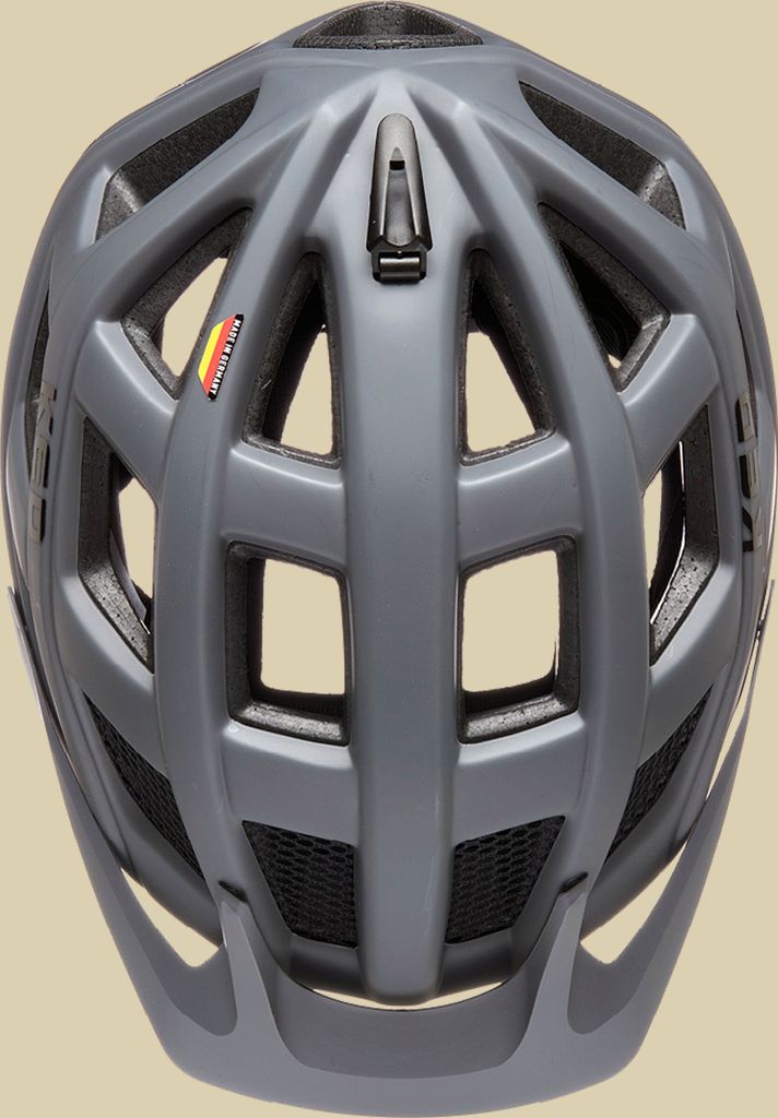 KED Crom MTB Helm, Fahrradhelm, Mountainbikehelm, Trailhelm, Allroundhelm, LED-Rücklicht, 340g, K-Fit : grau : XL