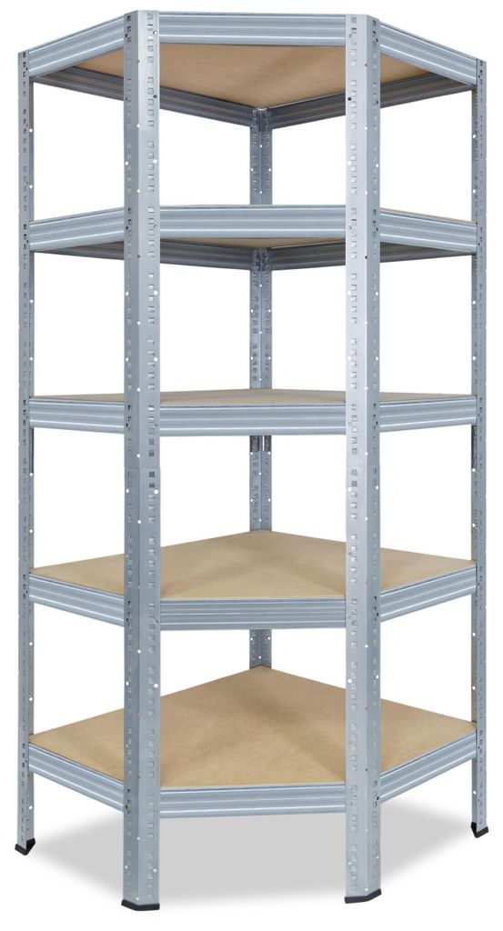 shelfplaza PRO 200x80x50 cm scaffale angolare in zincato Immagine del prodotto 