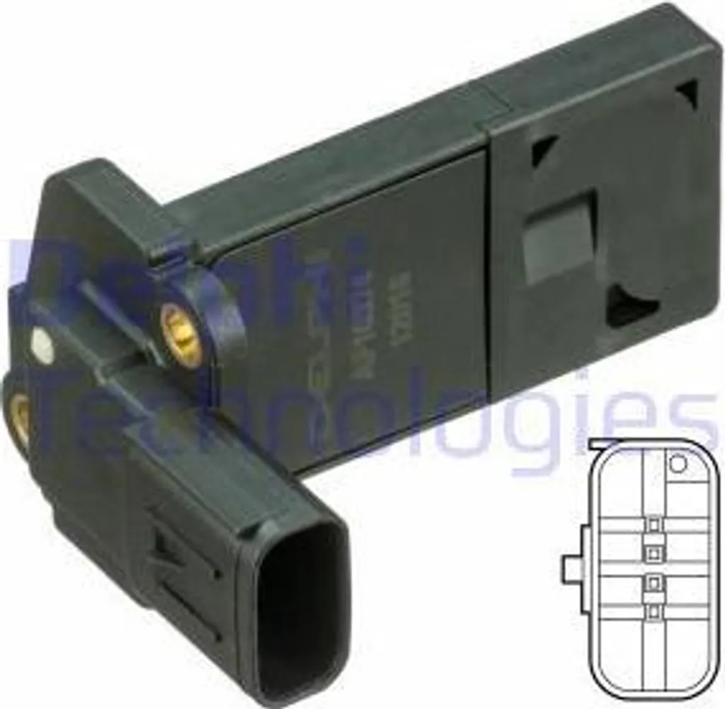 DELPHI AF10374-12B1 Débitmètre de masse d'air OE 1444420 pour Ford Volvo