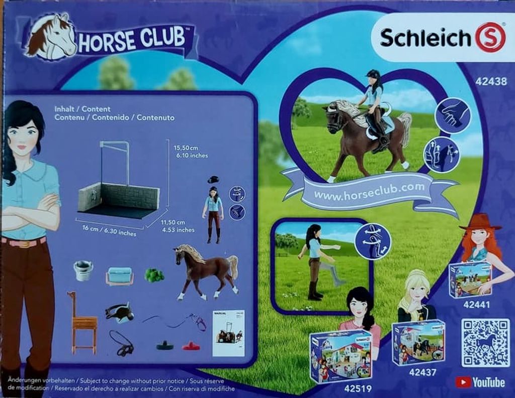 Schleich Horse Club Cavalli – Figurina Ragazza Con Sella E Briglie Rimovibili, Gioco Educativo 5-12 Anni, 42441 - 4