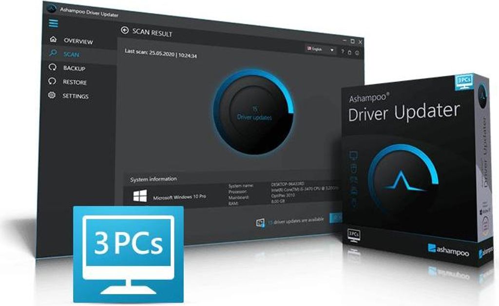 Ashampoo Driver Updater | 3 PC | 1 Jahr | Windows | Download-Version