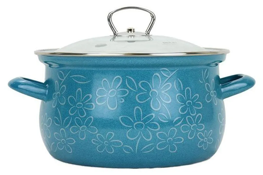 Pentola Vintage Belis Flower 16cm: Estetica Shabby per la Tua Cucina