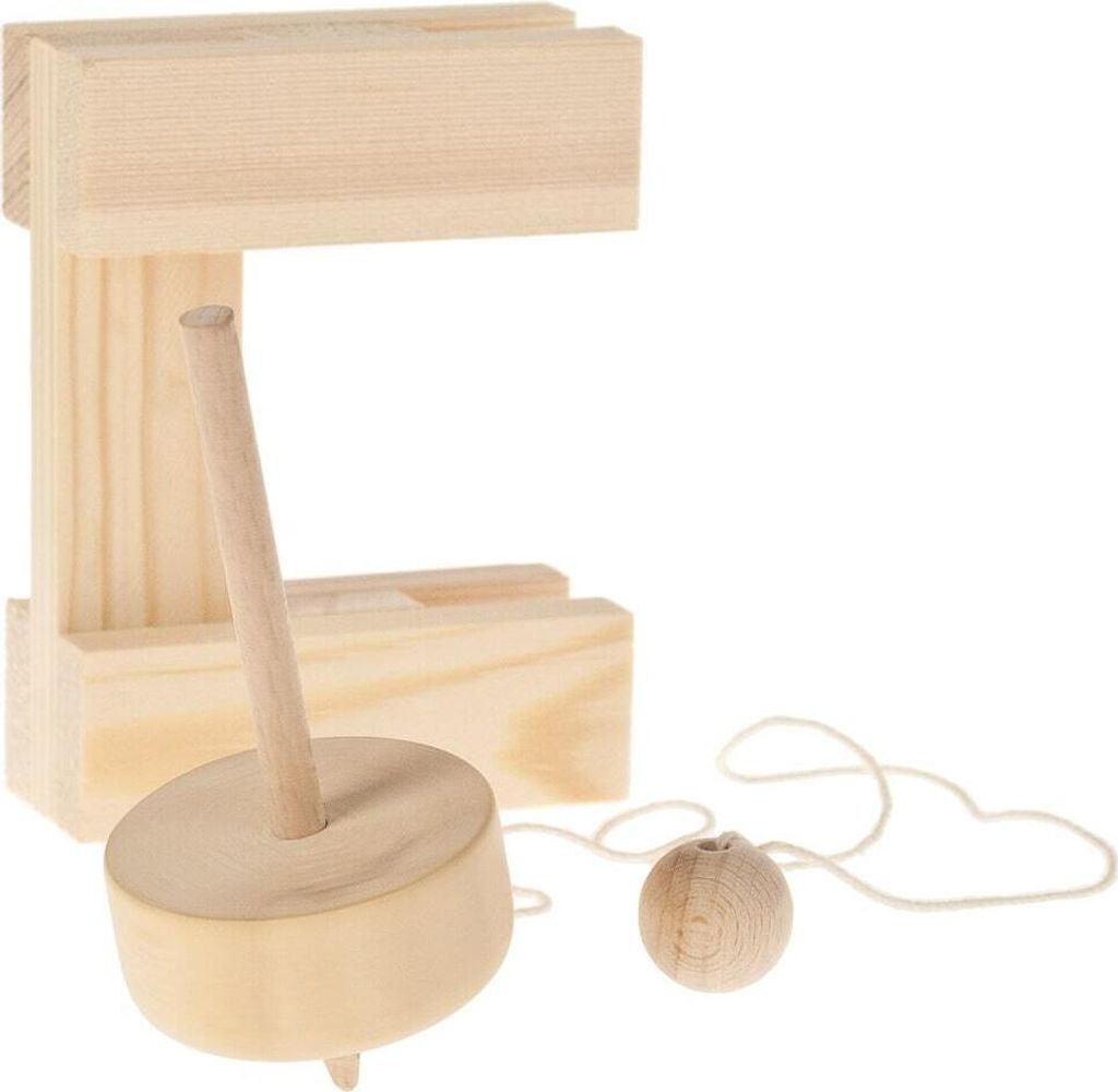 matches21 Zugkreisel Bausatz f. Kinder Werkset Bastelset ab 8 Jahren