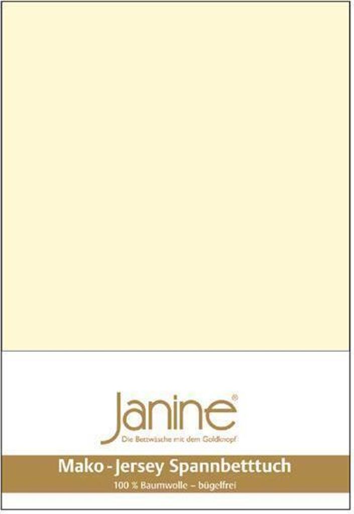 Janine Mako Jersey Spannbettuch, Spannbettlaken in allen Größen und vielen Farben 90 cm x 190 cm x 100 cm x 200 cm champanger