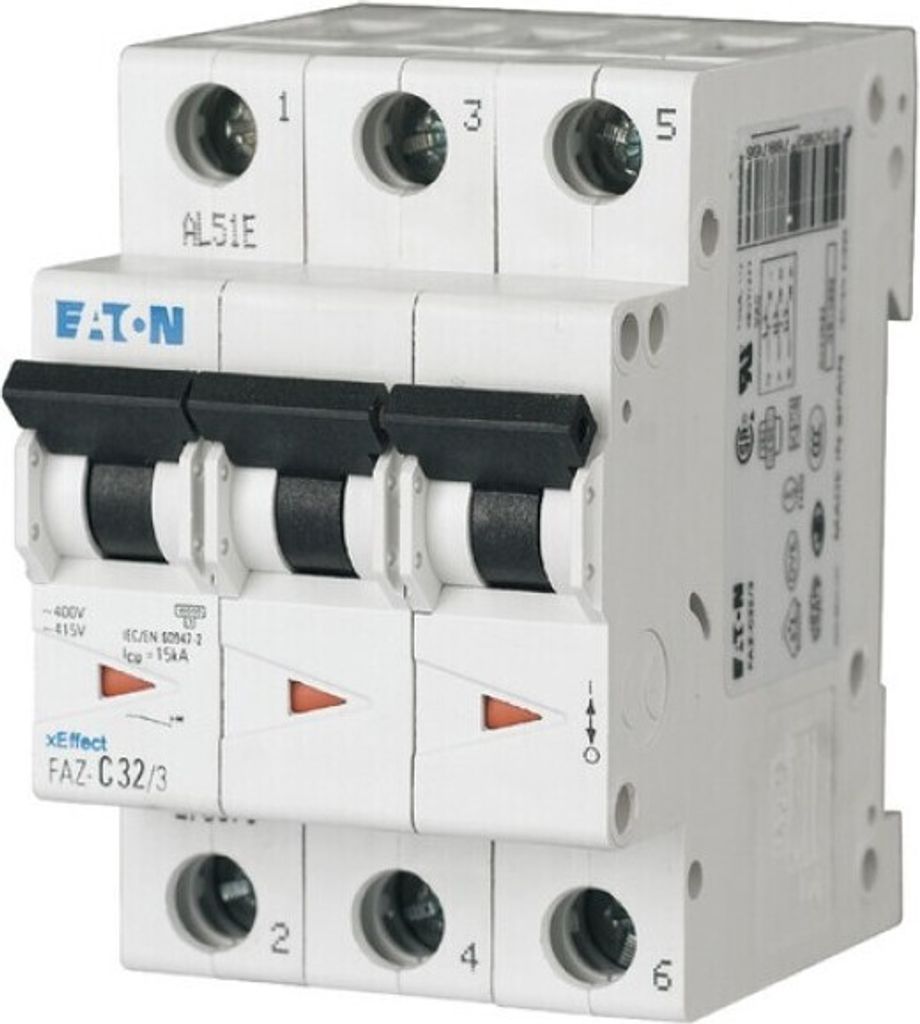 Eaton FAZ-C10/3 Interruttore automatico di tipo C (278869) Immagine del prodotto 