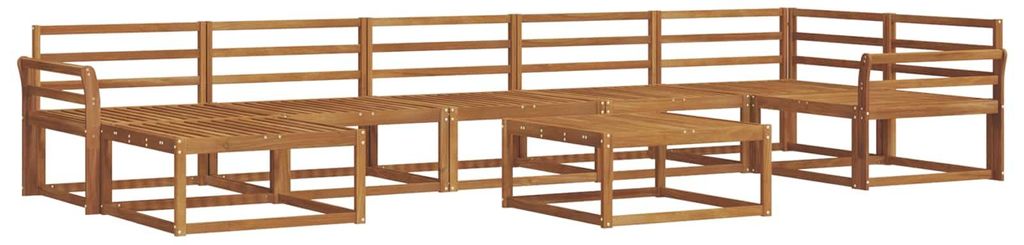 vidaXL Outdoor-Sofagarnitur 8 pcs Natur Massivholz Akazie